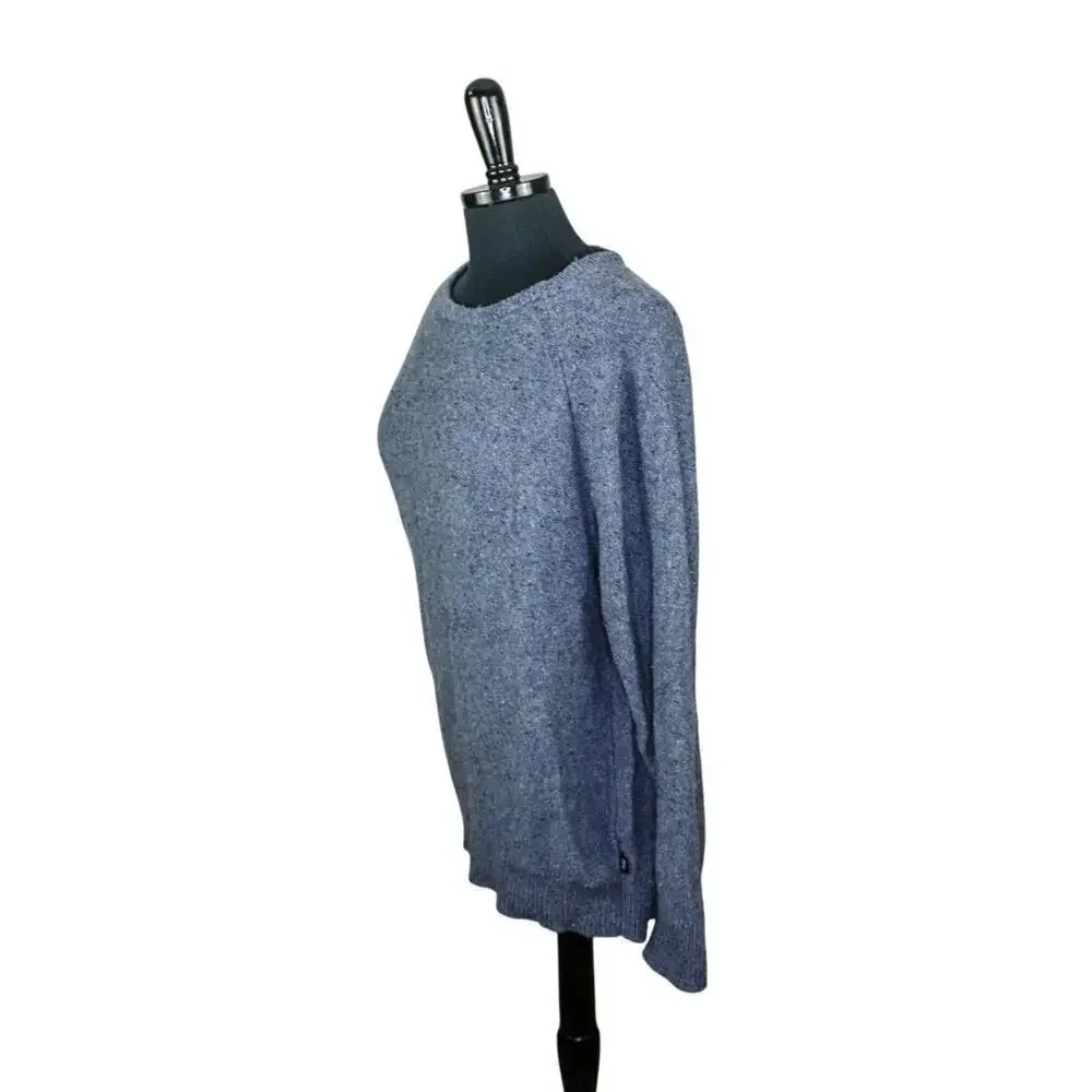 Brixton Sweater Blue Pullover Raglan Sleeves Grandpa Grunge Classic L